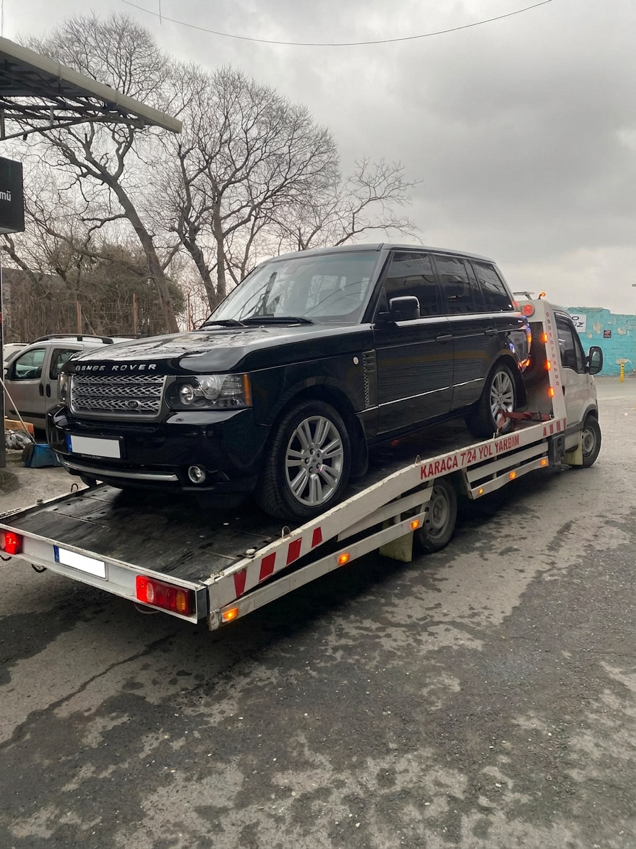 Range Rover lüks SUV taşıma - Karaca Oto Kurtarıcı